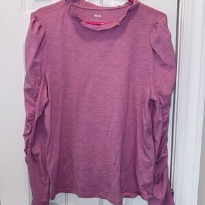 Anthropologie Mauve Crewneck Top